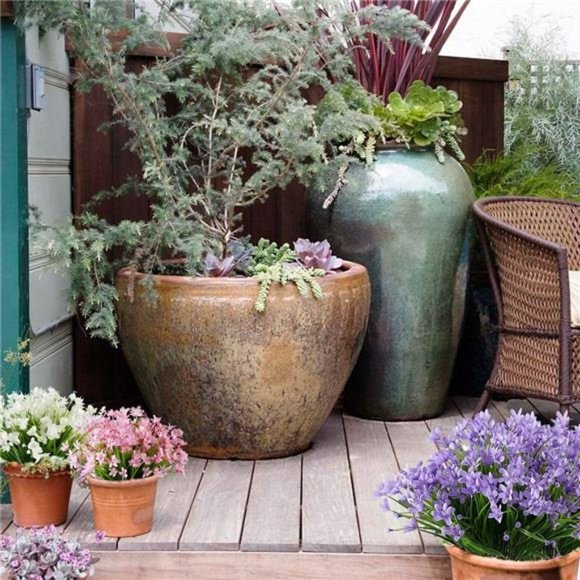 8 Bundles Artificial Daffodils Flowers, Fake Artificial Greenery (Purple) - Picture 4 of 14